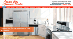 Desktop Screenshot of capitalcityapplianceservice.com